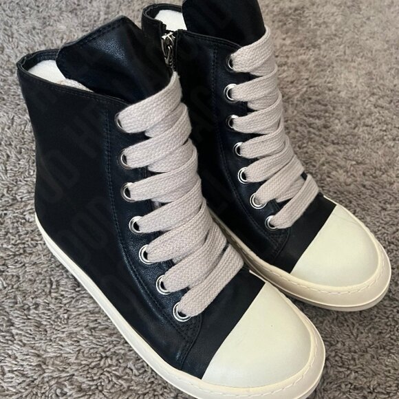 Rick Owens Black Porterville Jumbo Laced High - Picture 7 of 11